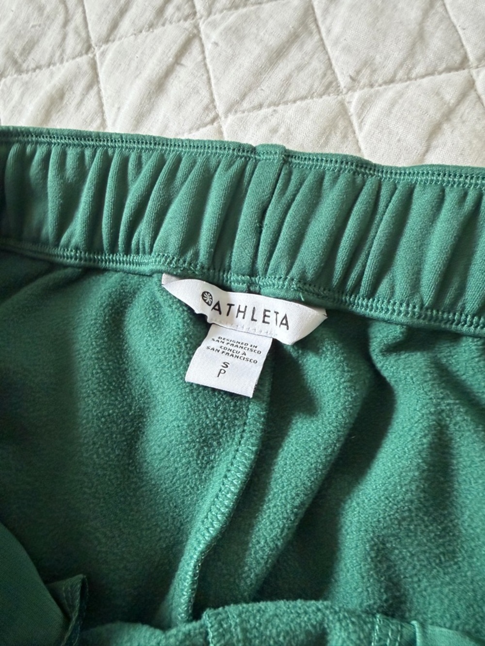 Athleta Trillium green Unstoppable Elastic Waist Joggers EUC - Picture 2 of 7